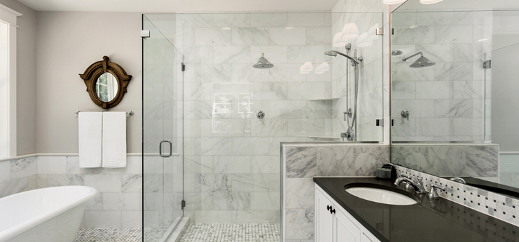 bathroom shower door installation in Vincent